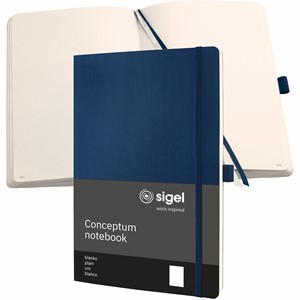 SIGEL Notizbuch Conceptum, ca. A4, Softcover, blanko, dunkelblau