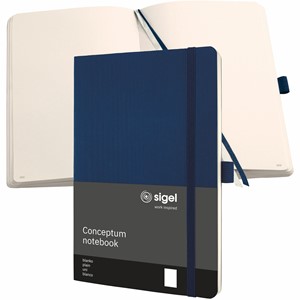SIGEL Notizbuch Conceptum, ca. A5, Softcover, blanko, dunkelblau