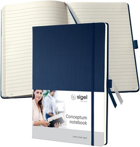 SIGEL Notizbuch Conceptum, Hardcover, midnight blue, liniert, ca. A4
