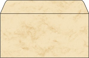 SIGEL Umschlag, DIN lang, Marmor beige, 90g