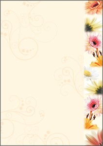 SIGEL Motiv-Papier, Flowerstyle, 90 g, A4
