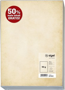 SIGEL Marmor-Papier Vintage, beige, 75 Blatt