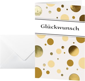 SIGEL Glückwunschkarten Golden Bubble