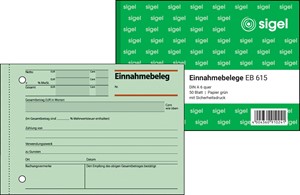 SIGEL Einnahmebeleg