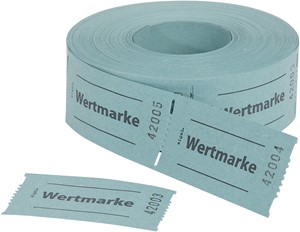 SIGEL Gutscheinmarken-Rollen Wertmarke, blau