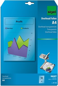 SIGEL InkJet-Folie, transparent, 100 µm