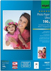 SIGEL Ultra Photo Papier A4, 190g, hochglänzend