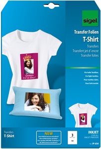 SIGEL Transferfolie (InkJet) für T-Shirts, A4