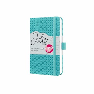 SIGEL Wochenkalender Jolie 2026, ca. A6, petrol, Hardcover, mit Stickerbogen