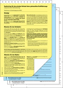 SIGEL Kaufvertrag f. gebrauchtes Kfz