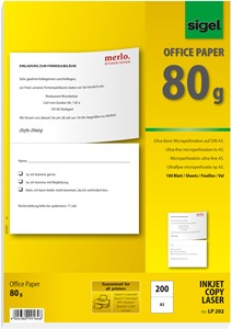 SIGEL MultiPrint-Papier perforiert, A4 mit 2er Teilung quer