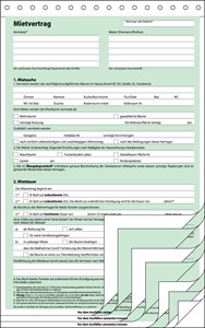 SIGEL Mietvertrag (kompletter Satz)