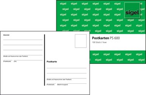 SIGEL Postkarten A6, lose, 100 Stück