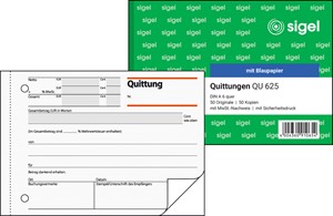 SIGEL Quittung A6, 2-fach