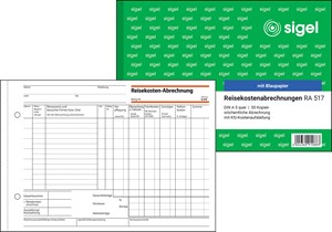 SIGEL Reisekostenabrechnung, A5, wöchentlich