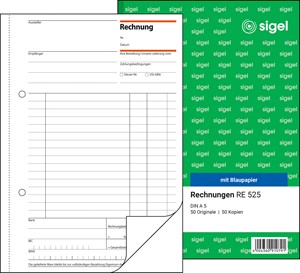 SIGEL Rechnung A5, 2-fach