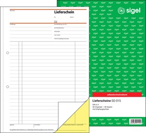 SIGEL Lieferschein A4, 2-fach, selbstdurchschreibend