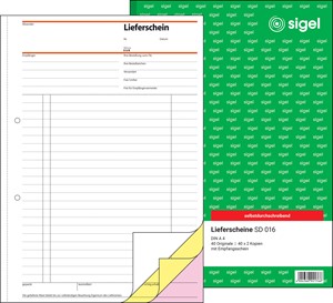 SIGEL Lieferschein A4, 3-fach, selbstdurchschreibend