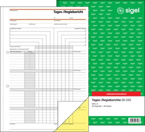 SIGEL Tages-/Regiebericht