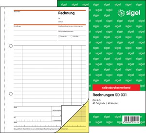 SIGEL Rechnung A5, 2-fach