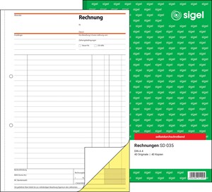 SIGEL Rechnung A4, 2-fach, selbstdurchschreibend