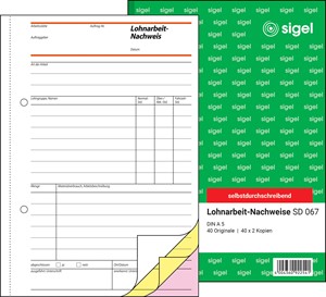 SIGEL Lohnarbeits-Nachweis