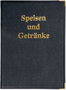 SIGEL Speisekarten-Mappe mit Goldprägung