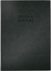 SIGEL Speisekarten-Mappe, "Speisen und Getränke", schwarz, A4