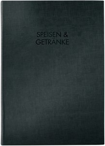 SIGEL Speisekarten-Mappe, "Speisen und Getränke", schwarz, A5
