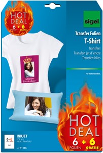 SIGEL T-Shirt Transfer Folien für helle Textilien