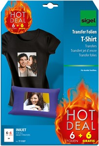SIGEL T-Shirt Transfer Folien für dunkle Textilien