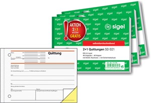SIGEL 2 + 1 Aktion Quittung SD021