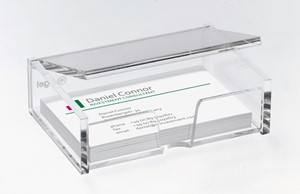 SIGEL Visitenkarten-Box, glasklar