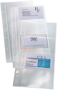 SIGEL Hüllen für Visitenkarten-Ringbücher