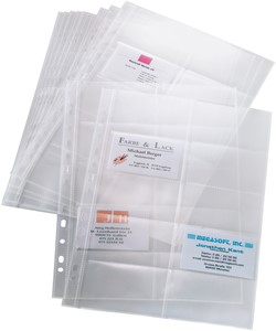 SIGEL Hüllen für Visitenkarten-Ringbücher