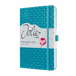SIGEL Wochenkalender Jolie 2027, ca. A5, petrol, Hardcover, mit Stickerbogen