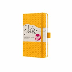 SIGEL Wochenkalender Jolie 2027, ca. A6, gelb, Hardcover, mit Stickerbogen