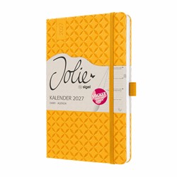 SIGEL Wochenkalender Jolie 2027, ca. A5, gelb, Hardcover, mit Stickerbogen