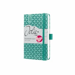SIGEL Wochenkalender Jolie 2027, ca. A6, mintgrün, Hardcover, mit Stickerbogen