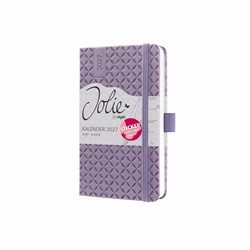 SIGEL Wochenkalender Jolie 2027, ca. A6, Lavender Purple, Hardcover, mit Stickerbogen