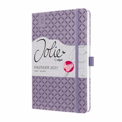 SIGEL Wochenkalender Jolie 2027, ca. A5, Lavender Purple, Hardcover, mit Stickerbogen