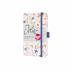 SIGEL Wochenkalender Jolie 2027, ca. A6, Bloom Violet, Hardcover, mit Stickerbogen