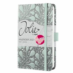 SIGEL Wochenkalender Jolie 2027, ca. A6, Enchanted Nature, Hardcover, mit Stickerbogen