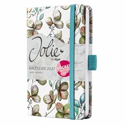 SIGEL Wochenkalender Jolie 2027, ca. A6, Clover Seafoam, Hardcover, mit Stickerbogen