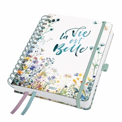 SIGEL Spiral-Kalender Jolie 2027, ca. A5, Summer Tangle, Hardcover