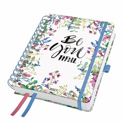 SIGEL Spiral-Kalender Jolie 2027, ca. A5, Flower Parade, Hardcover