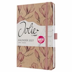 SIGEL Wochenkalender Jolie 2027, ca. A5, Magnolia Dreams, Hardcover