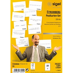 SIGEL Stromberg Edition Chefpost, Postkarten-Set, A6, 20 Karten