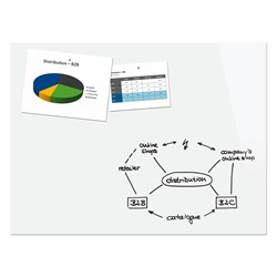 SIGEL Glas-Whiteboard / große Glas-Magnettafel Be!Board, 120 x 90 cm, weiß