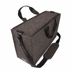 SIGEL Desk Sharing Bag Workspace, synthetischer Filz, dunkelgrau, 45 x 28 x 15 cm